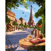 Картина по номерам Brushme Летний Париж GX26259