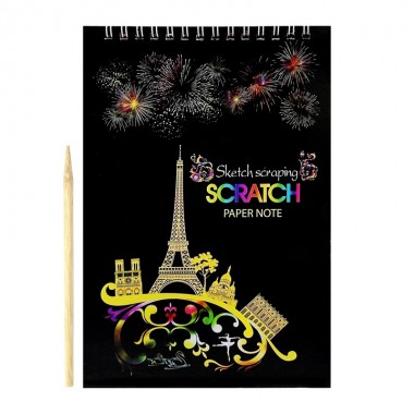 Скретчбук Europe 20-0915-WH-2 на спирали, 10 листов, 14х20 см