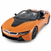 Машинка на радиоуправлении BMW i8 Roadster Rastar 95560 оранжевый, 1:14
