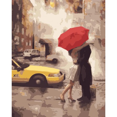 Картина по номерам Brushme Любовь в Нью-Йорке GX7473