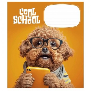 Тетрадь ученическая Cool School 012-3307L-5 в линию, 12 листов