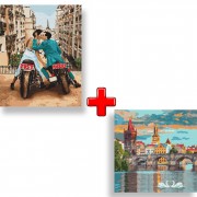 Набір картин за номерами 2 в 1 Ідейка