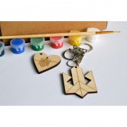 Набор детского творчества Роспись по дереву «Брелоки» РД-014