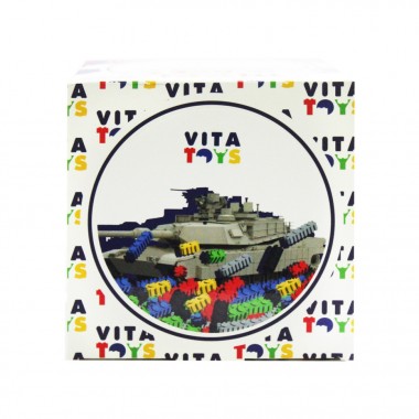 Конструктор PIXEL HEROES "Танк АБРАМС" Vita Toys VTK 0065 654 детали