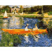 Картина по номерам Катания на лодке по Сене ©Pierre-Auguste Renoir Идейка KHO2577 40х50 см