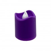 Декоративная свеча LED с пламенем 12-67C(Violet) 4 см, фиолетовый
