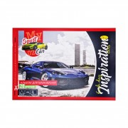 Альбом для малювання АМП-С-20 скоба з перефорацією 20 аркушів Sport car