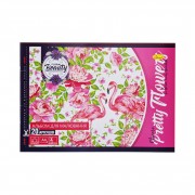 Альбом для малювання АМП-С-20 скоба з перефорацією 20 аркушів Floral beauty