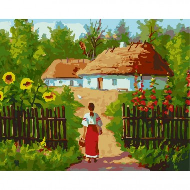 Картина по номерам Украинские избушки Art Craft 10350-AC 40х50 см