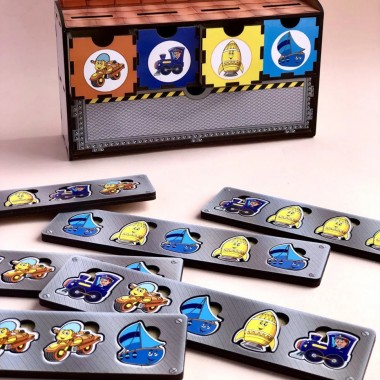 Деревянная настольная игра Транспорт-2 Ubumblebees (ПСД006) PSD006 сортер-комодик