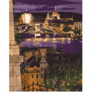 Картина по номерам. Городской пейзаж Магические краски Будапешта  KHO3534
