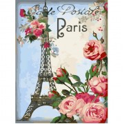 Картина по номерам Идейка Букеты Привет из Парижа 30х40см KHO2063