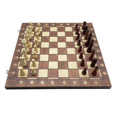 Набор настольных игр Шахматы, нарды, шашки 3 в 1 Set1 NE-LG-11 игровое поле 40х40 см
