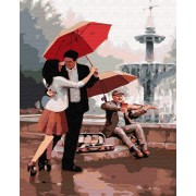 Картина по номерам Brushme Любовь у фонтана GX30472