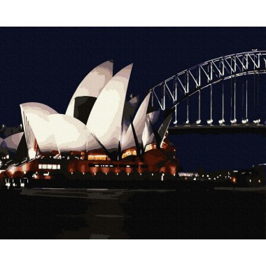 Картина по номерам Сиднейский оперный театр Brushme GX7491 40х50 см
