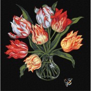 Картина по номерам Изящные тюльпаны ©kovtun_olga_art Идейка KHO3216 40х40 см
