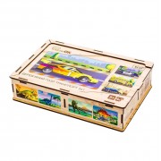 Деревянный детский пазл 4в1