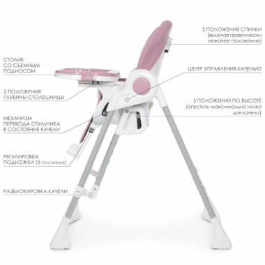 Стульчик для кормления El Camino ME 1087 Lilac