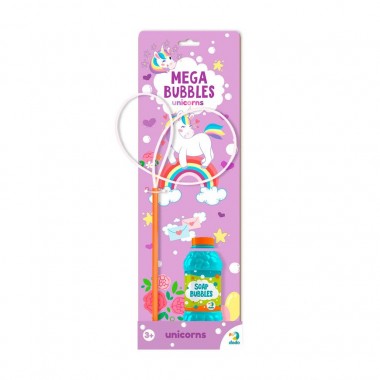 Мыльные пузыри DoDo Mega Bubbles.  Единорожки (450 мл.) 300244
