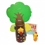 Магнітна гра FT 0015 Нагодуй дятла 27х21х10 см