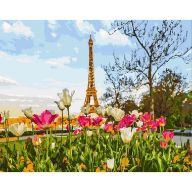Картина по номерам Brushme Весна в Париже GX3258