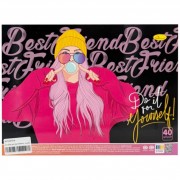 Альбом для рисования АП-0310-4, 40 листов, пружина сбоку