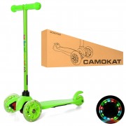 Дитячий самокат iTrike BB 3-013-5-GR MINI колеса, що світяться