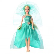 Дитяча лялька Наречена DEFA Bambi 8341, 29 см Бірюзовий