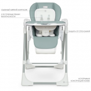 Стульчик для кормления El Camino ME 1087 Pale Green