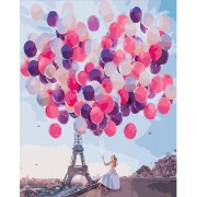 Картина по номерам Brushme Париж в шарах GX24910