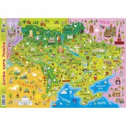 Плакат Детская карта Украины 75859 А2