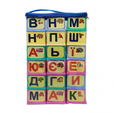 Дитячі розвиваючі кубики "Абетка" 70576 укр. мовою