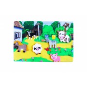 Развивающая игра с фетра Домашние животные Умняшка PF-003