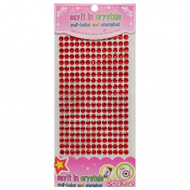 Напівнамистини наклейки Планшетка-№40, 6 мм, на планшетці 260 шт