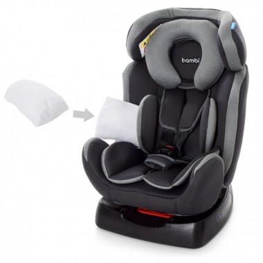 Автокресло детское Bambi M 3678 Silver Gray 0+1,2 0-6лет