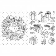 Большая книга раскрасок Рождество 1736023, 64 страницы