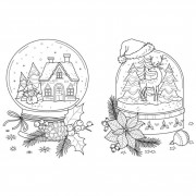 Большая книга раскрасок Рождество 1736023, 64 страницы