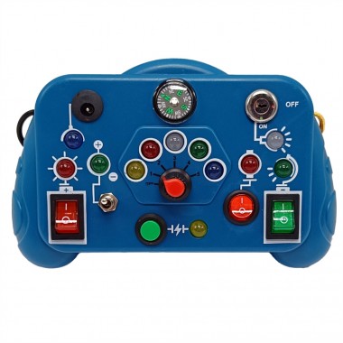 Детский бизиборд Джойстик ME-156(Blue) для развития мелкой моторики