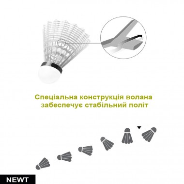 Набір нейлонових воланів для бадмінтону 