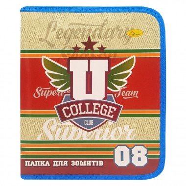 Папка для тетрадей на молнии Legendary college club АП-1001-10