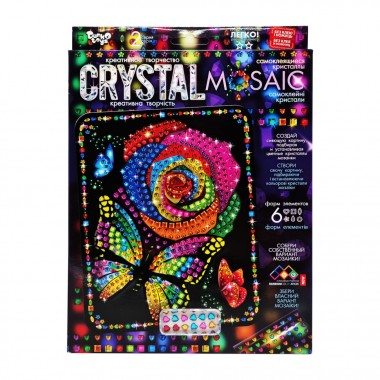 Креативное творчество Crystal mosaic Цветок CRM-02-07, 6 форм элементов