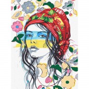 Картина по номерам Украинские краски ©fashionillustration_tania Идейка KHO4987 30х40 см