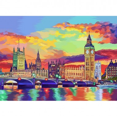 Картина по номерам Красочный лондон Danko Toys KpNe-01-08 40x50 см