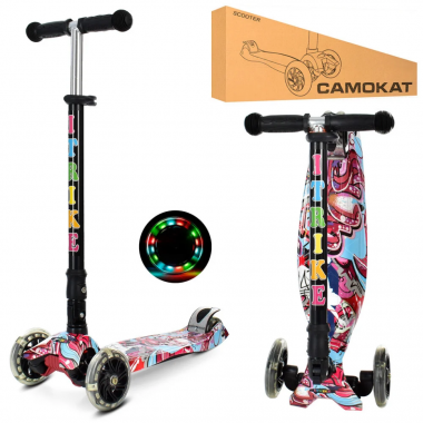 Самокат дитячий MAXI iTrike JR3-003-1-WP17 складний
