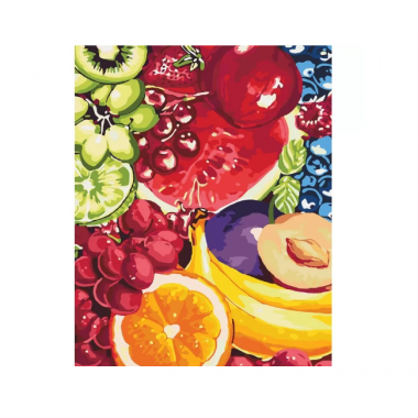 Картина по номерам Идейка Цветы Сладкие фрукты 40*50см KHO2937