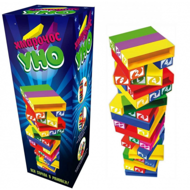 Настольная игра 2 в 1 УНО + Дженга 30253