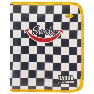 Папка для тетрадей на молнии Smile Black and White АП-1001-11