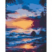 Картина по номерам без подрамника "Вечерние волны" Art Craft 11017-ACNF 40х50 см