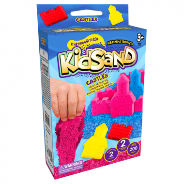 Кінетичний пісок KidSand KS-05-01U, 200 г в наборі