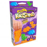 Кінетичний пісок KidSand KS-05-01U, 200 г в наборі  Фіолетові динозаври
